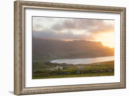 Sunset On Skye Island Grasslands, Scotland-Philippe Manguin-Framed Photographic Print