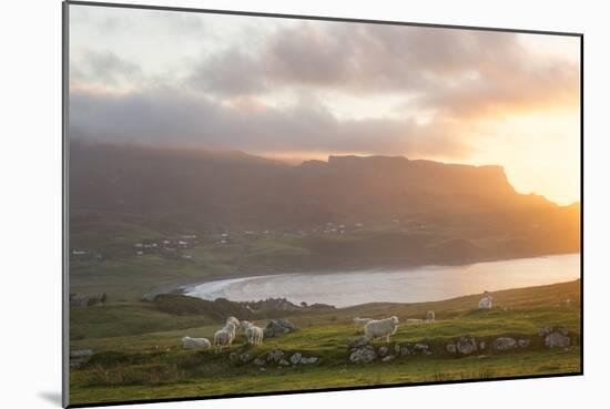 Sunset On Skye Island Grasslands, Scotland-Philippe Manguin-Mounted Photographic Print