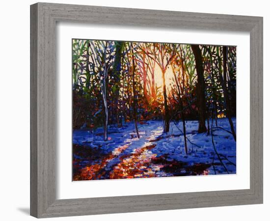 Sunset on Snow, 2010-Helen White-Framed Giclee Print