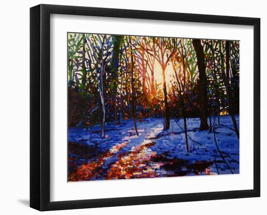 Sunset on snow, 2010,-Helen White-Framed Giclee Print