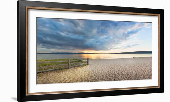 Sunset on South Bay, Lake Superior, Munising, Upper Peninsula, Alger County, Michigan, USA-null-Framed Photographic Print