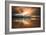 Sunset on the Beach at Bamburgh, Northumberland England UK-Tracey Whitefoot-Framed Photographic Print