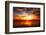 Sunset on the Beach with Beautiful Sky-Songchai W-Framed Photographic Print