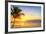 Sunset on the Beach-vent du sud-Framed Premium Photographic Print