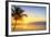 Sunset on the Beach-vent du sud-Framed Premium Photographic Print