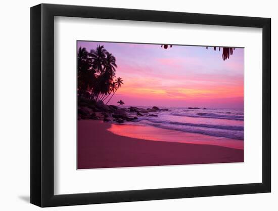 Sunset on the Beach-ZoomTeam-Framed Photographic Print