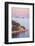 Sunset on the Dalmatian Coast with Otok Bobara and Mrkan islands, Dubrovnik Riviera, Dubrovnik, Cro-Neale Clark-Framed Photographic Print