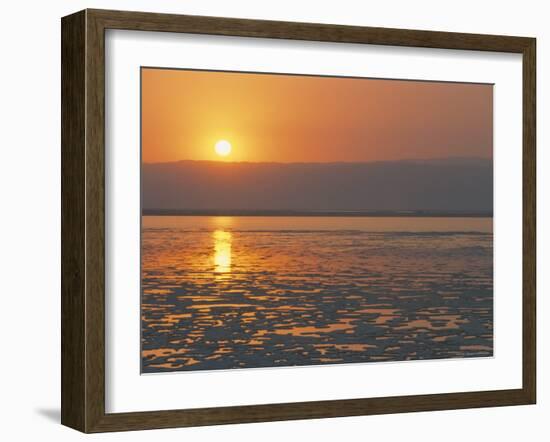 Sunset on the Dead Sea, Jordan, Middle East-Alison Wright-Framed Photographic Print