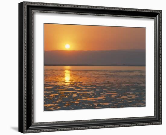 Sunset on the Dead Sea, Jordan, Middle East-Alison Wright-Framed Photographic Print