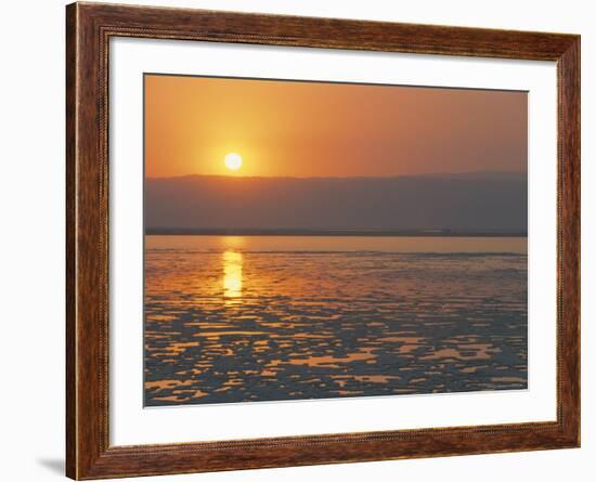 Sunset on the Dead Sea, Jordan, Middle East-Alison Wright-Framed Photographic Print