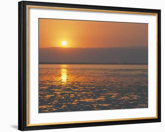 Sunset on the Dead Sea, Jordan, Middle East-Alison Wright-Framed Photographic Print