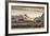 Sunset on the Fishing Village Framed by Rocky Peaks and Sea, Sakrisoya, Nordland County-Roberto Moiola-Framed Photographic Print