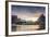 Sunset on the Fishing Village Framed by Rocky Peaks and Sea, Sakrisoya, Nordland County-Roberto Moiola-Framed Photographic Print