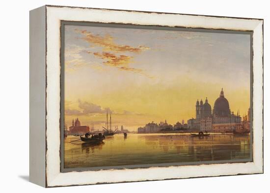 Sunset on the Lagoon of Venice-Edward William Cooke-Framed Premier Image Canvas
