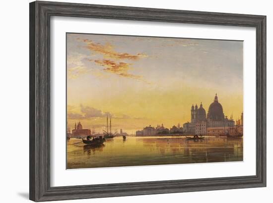 Sunset on the Lagoon of Venice-Edward William Cooke-Framed Giclee Print