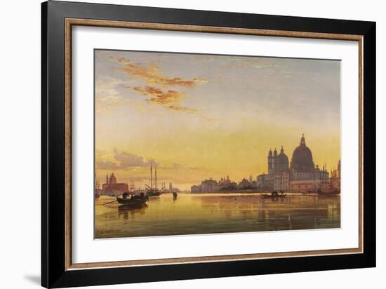 Sunset on the Lagoon of Venice-Edward William Cooke-Framed Giclee Print