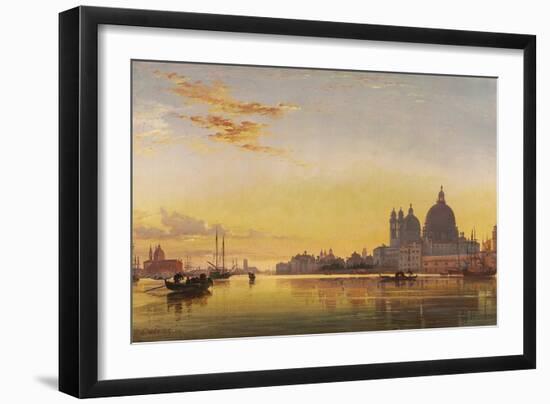 Sunset on the Lagoon of Venice-Edward William Cooke-Framed Giclee Print