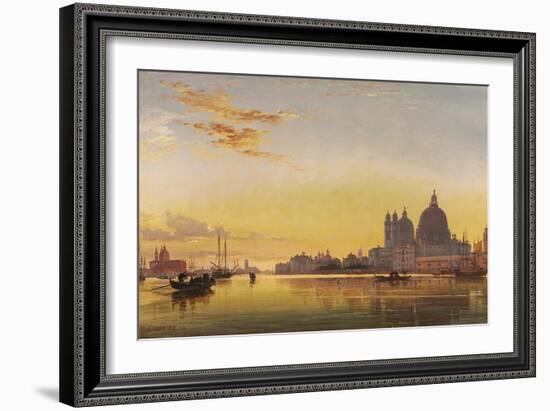 Sunset on the Lagoon of Venice-Edward William Cooke-Framed Giclee Print