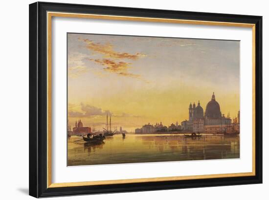 Sunset on the Lagoon of Venice-Edward William Cooke-Framed Giclee Print