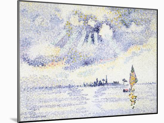 Sunset on the Lagoon, Venice, C.1903-04 (Oil on Canvas)-Henri-Edmond Cross-Mounted Giclee Print