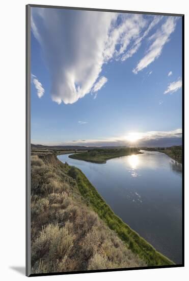 Sunset on the Missouri River, Judith Landing, Upper Missouri River Breaks National Monument, MT-Alan Majchrowicz-Mounted Photographic Print