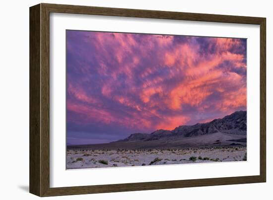 Sunset on the Moon, Clouds Over Death Valley, California-Vincent James-Framed Photographic Print