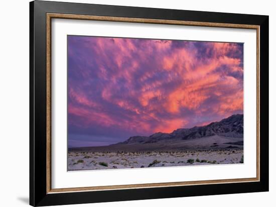 Sunset on the Moon, Clouds Over Death Valley, California-Vincent James-Framed Photographic Print