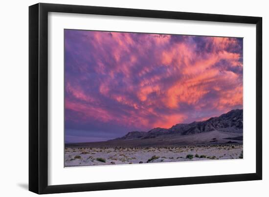 Sunset on the Moon, Clouds Over Death Valley, California-Vincent James-Framed Photographic Print