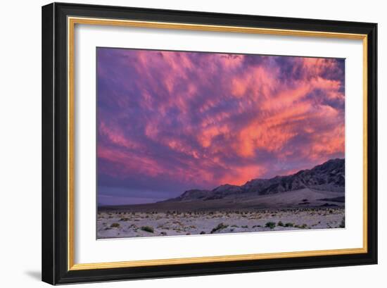 Sunset on the Moon, Clouds Over Death Valley, California-Vincent James-Framed Photographic Print