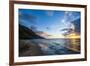 Sunset on the Napali Coast, Kauai, Hawaii,United States of America, Pacific-Michael Runkel-Framed Photographic Print