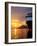 Sunset on the Nieuw Amsterdam in the Port of Dubrovnik on its Maiden Voyage, Dubrovnik, Croatia-Richard Duval-Framed Photographic Print