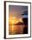 Sunset on the Nieuw Amsterdam in the Port of Dubrovnik on its Maiden Voyage, Dubrovnik, Croatia-Richard Duval-Framed Photographic Print