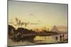 Sunset on the Nile, Cairo-Hermann Corrodi-Mounted Giclee Print