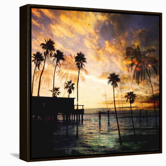 Sunset on the Pier B-GI ArtLab-Framed Premier Image Canvas