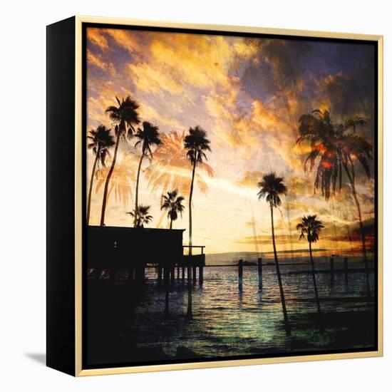 Sunset on the Pier B-GI ArtLab-Framed Premier Image Canvas