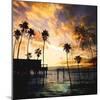 Sunset on the Pier B-GI ArtLab-Mounted Giclee Print