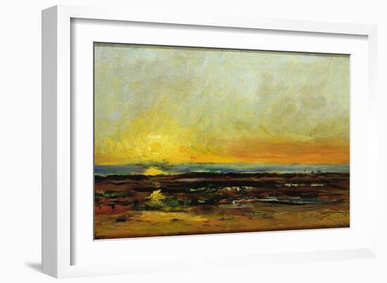 Sunset on the Sea Coast-Charles Francois Daubigny-Framed Giclee Print