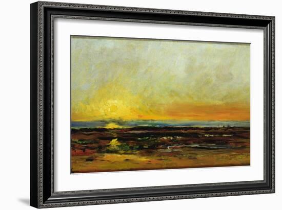 Sunset on the Sea Coast-Charles Francois Daubigny-Framed Giclee Print