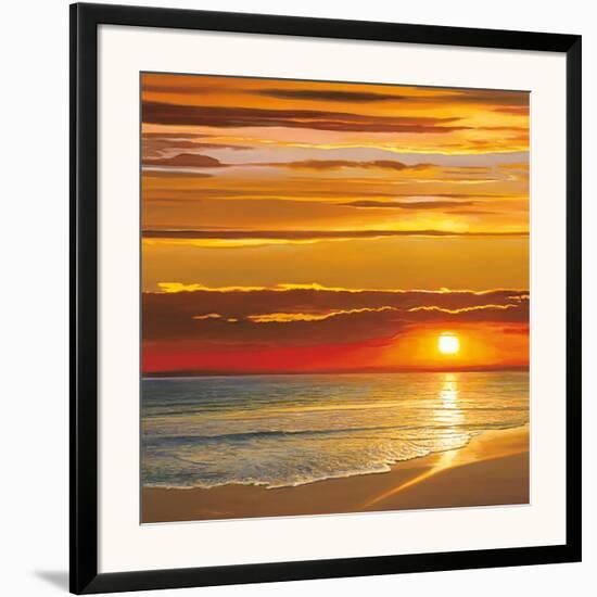 Sunset on the Sea-Dan Werner-Framed Art Print