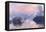 Sunset on the Seine at Lavacourt, Winter Effect-Claude Monet-Framed Premier Image Canvas