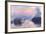 Sunset on the Seine at Lavacourt, Winter Effect-Claude Monet-Framed Premium Giclee Print