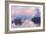 Sunset on the Seine at Lavacourt, Winter Effect-Claude Monet-Framed Giclee Print