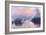 Sunset on the Seine at Lavacourt, Winter Effect-Claude Monet-Framed Giclee Print