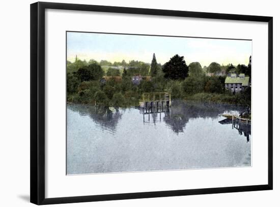 Sunset on the Thames, Caversham, Berkshire, 20th Century-null-Framed Giclee Print