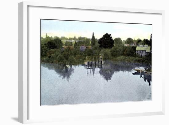 Sunset on the Thames, Caversham, Berkshire, 20th Century-null-Framed Giclee Print