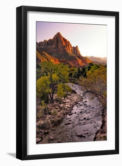 Sunset on the Watchman II-Danny Head-Framed Photographic Print