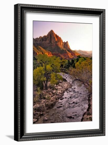 Sunset on the Watchman II-Danny Head-Framed Photographic Print