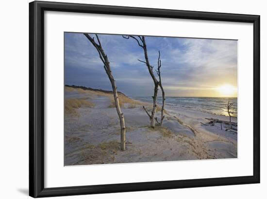Sunset on the Western Beach of Darss Peninsula-Uwe Steffens-Framed Photographic Print