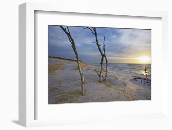 Sunset on the Western Beach of Darss Peninsula-Uwe Steffens-Framed Photographic Print