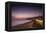 Sunset on Will Rogers Beach and the Pacific Coast Highway-Mark Chivers-Framed Premier Image Canvas